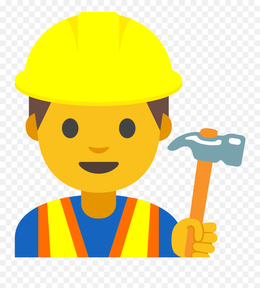 Copy - Construction Worker Emoji Png,Shrug Emoji