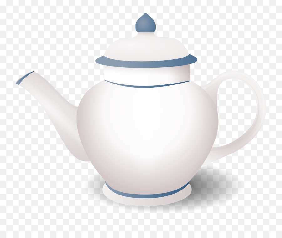 White Teapot Clip Art Image - Serveware Emoji,Kettle Emoji