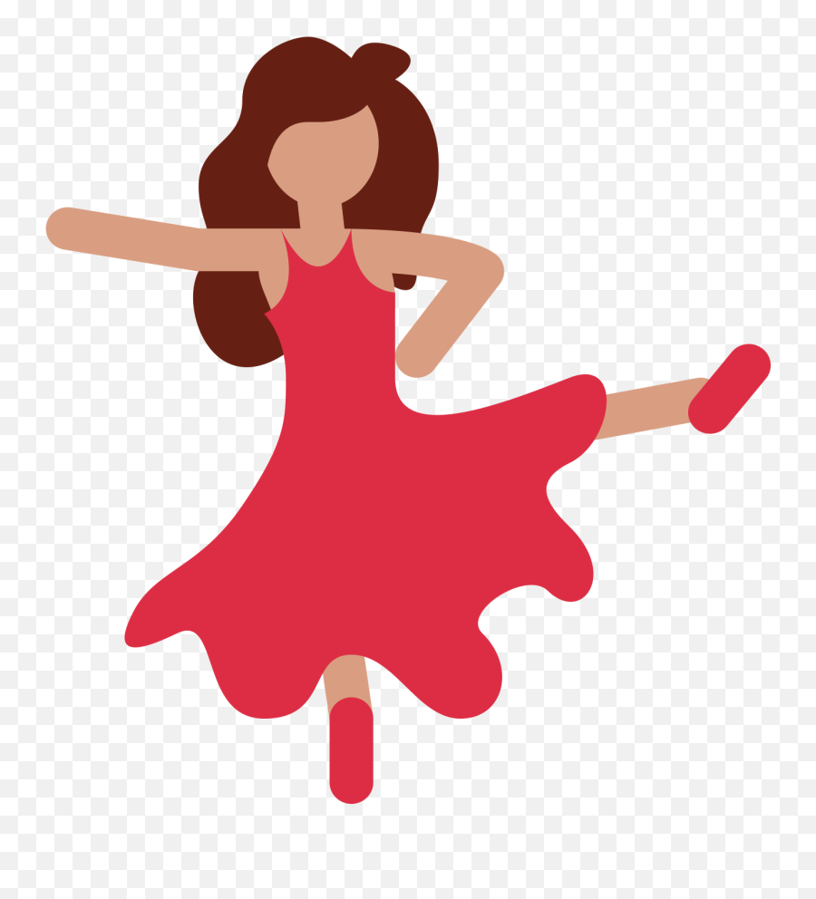 Large Emoji Icons People - Dancing Girl Emoji Vector Clipart Transparent Dance Emoji Png,Girl Emoji