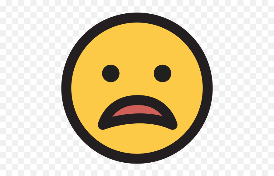 Free Svg Psd Png Eps Ai Icon Font - Sad Face Icon Png Emoji,Worried Emoticon