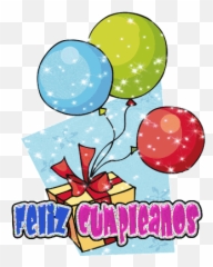 Top Feliz Cumpleanos Con Globo Stickers - Cake With Balloons Clipart Emoji,Emoji Cumplea?os