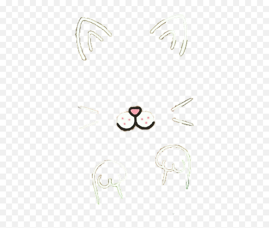 Cat Snapchat Face Stickers Kitty Sticker By Lee Tokki - Dot Emoji,How To Change Emojis On Snapchat For Drawing