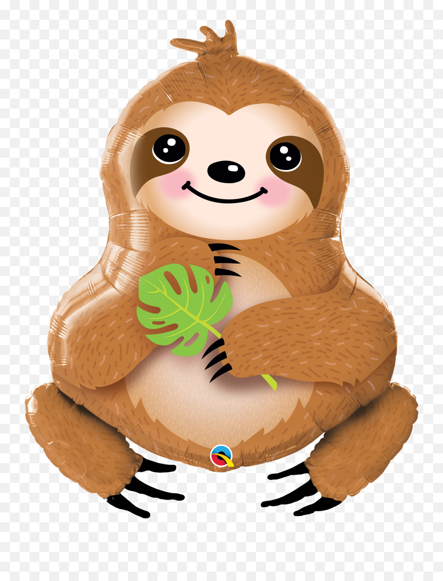 Sloth Ball - Sloth Foil Balloon Emoji,Deflated Emoji