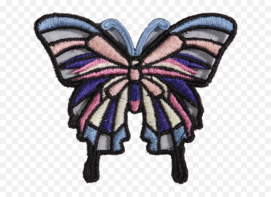 Wholesale Embroidered Butterfly Patch - Girly Emoji,Buy Emotion Butterfly