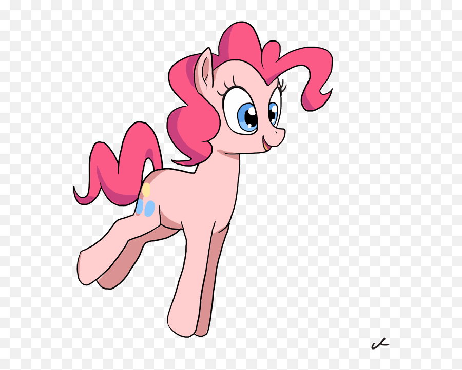 Earth Pony - Pinkie Pie Running Moving Emoji,