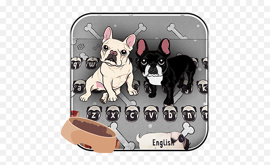 Twins Bulldog Keyboard - Dog Supply Emoji,Bulldog Emojis