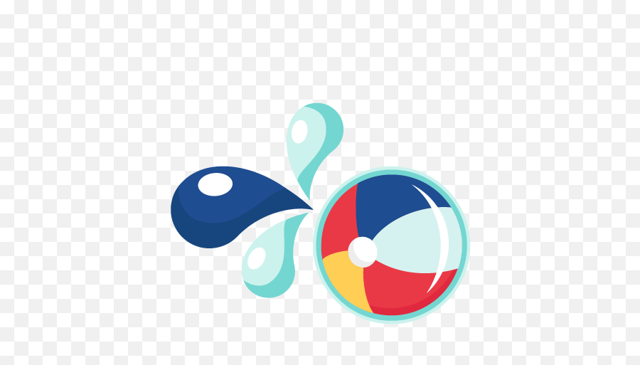 Large Beach Ball Clipart - Clipartix Pool Party Design Png Emoji,Beach Ball Emoji