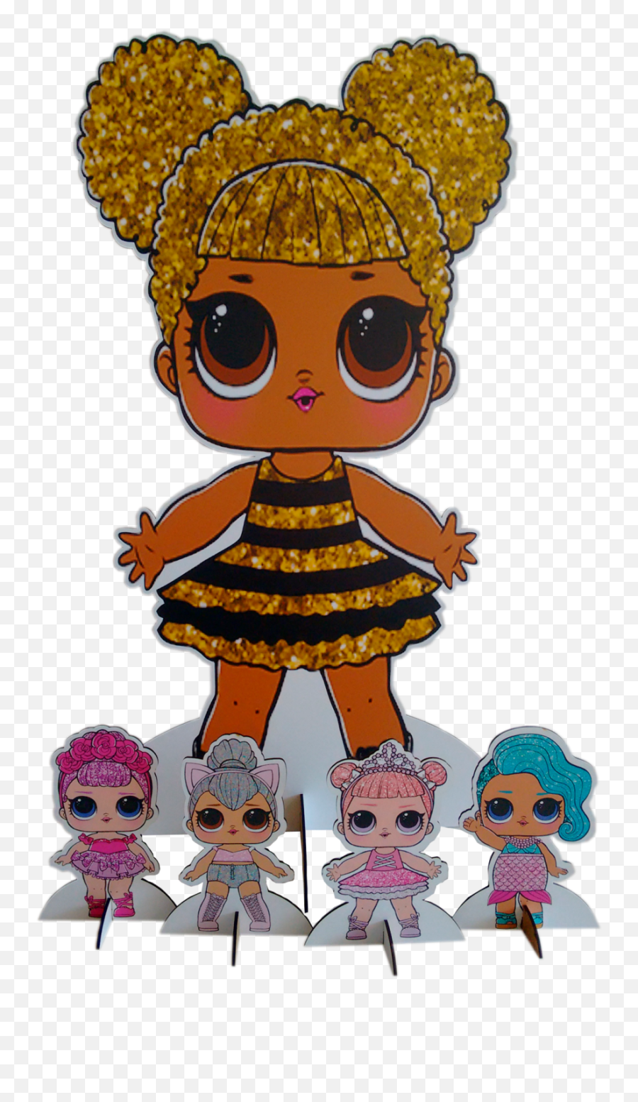 Download Kit De Displays Lol Surprise - Queen Bee Lol Doll Emoji,Lol Surprise Emojis