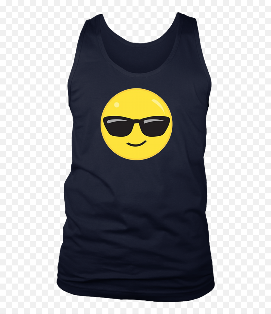 Glass Emoji Face T Shirt,Navy Emoji