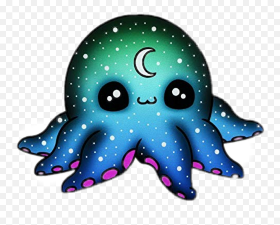 Octopus Sticker Challenge On Picsart - Baby Octopus Aesthetic Emoji,Hockey Emoji Octopus