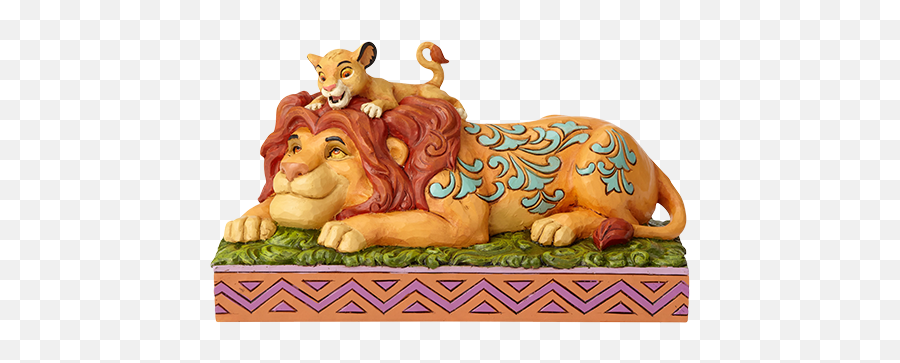 Simba Mufasa Figurine - Figura Del Rey Leon Emoji,Cg Lion King Emotion Comparison