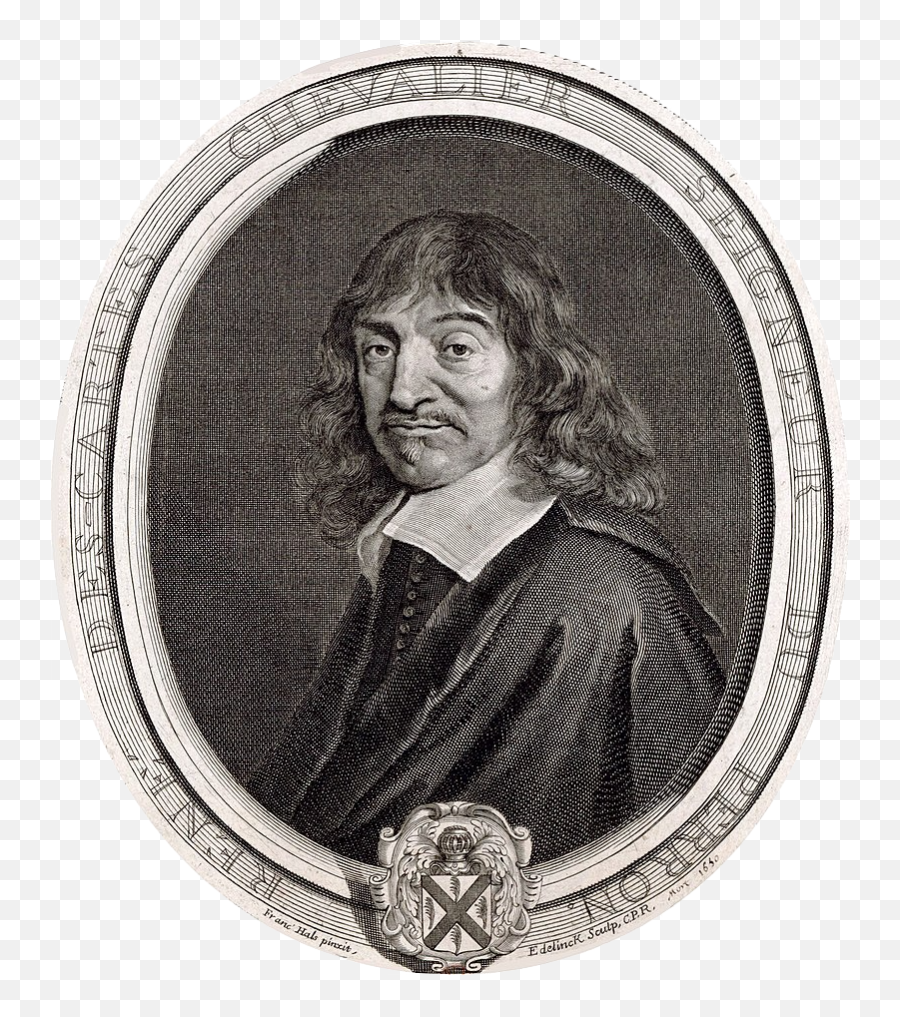 Cogito Ergo Sum - René Descartes Portrait Emoji,Michael Oval Joseph Emotion