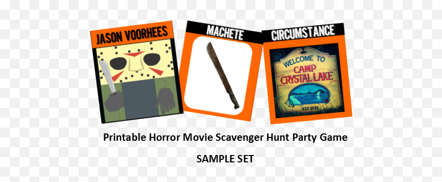 Printable Horror Movie Scavenger Hunt - Language Emoji,Emotion Scavenger Hunt Pdf