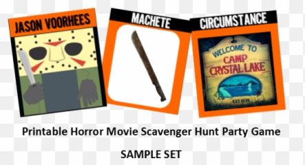 Printable Horror Movie Scavenger Hunt - Language Emoji,Emotion Scavenger Hunt Pdf