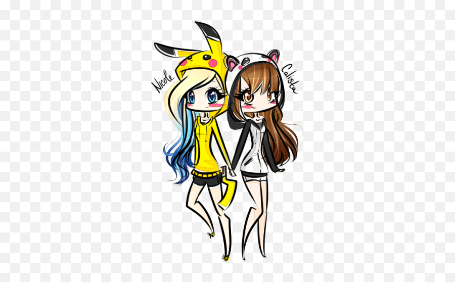 Images Of Cute Anime Girl Friendship Cute Bff - Drawing Cute Anime Bff Emoji,Friendship Bestfriend Emoji