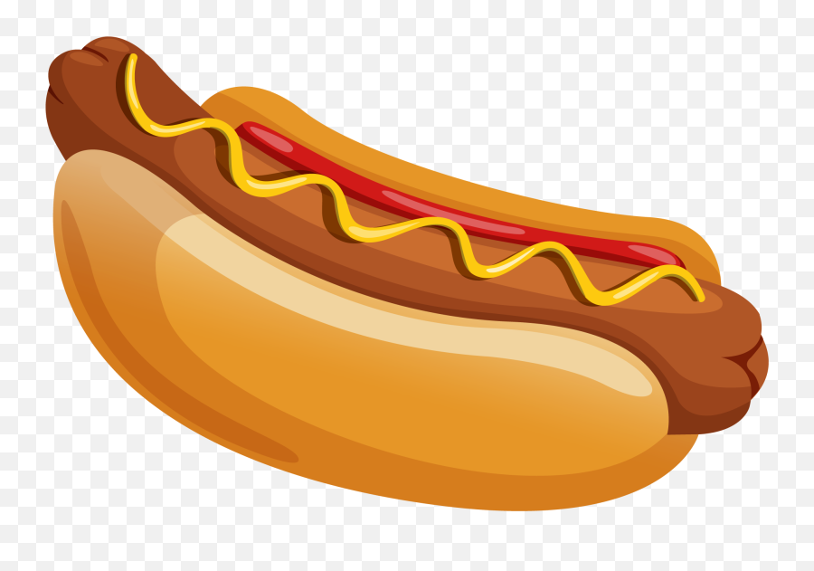 Hotdog Clipart Bratwurst Hotdog - Transparent Background Hotdog Clipart Emoji,Hot Dog Emoji