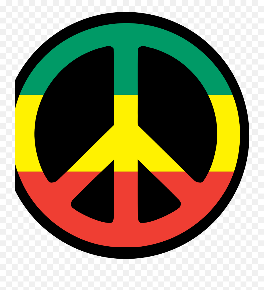 Download Hd Weed Clipart Peace - Rasta Clipart Transparent Logo Bob Marley Png Emoji,Rasta Emoji