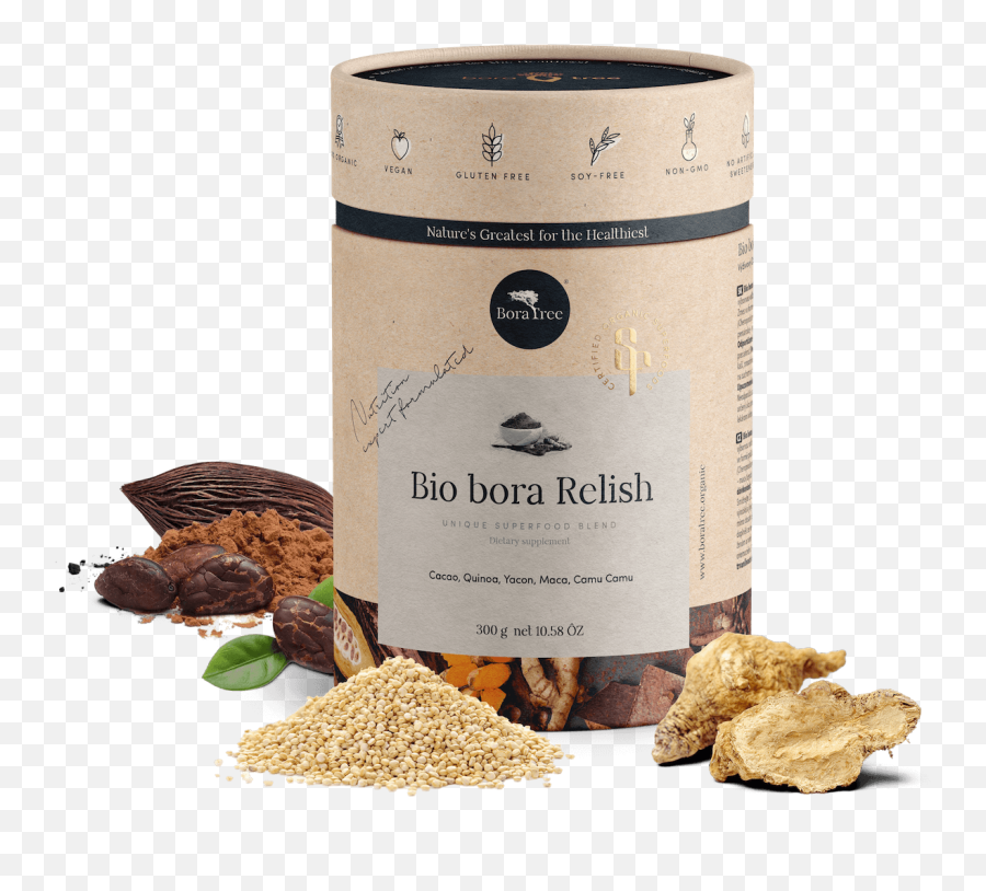 Bio Bora Relish - Boratree Cylinder Emoji,Sweet Emotions Chocolate Passion Ingredients