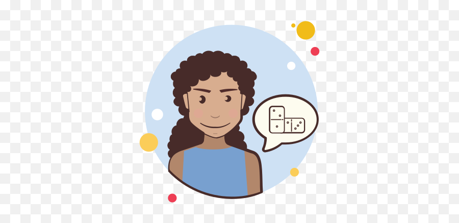 Girl And Domino Icon - Icon Emoji,Domino's Emoji Girl