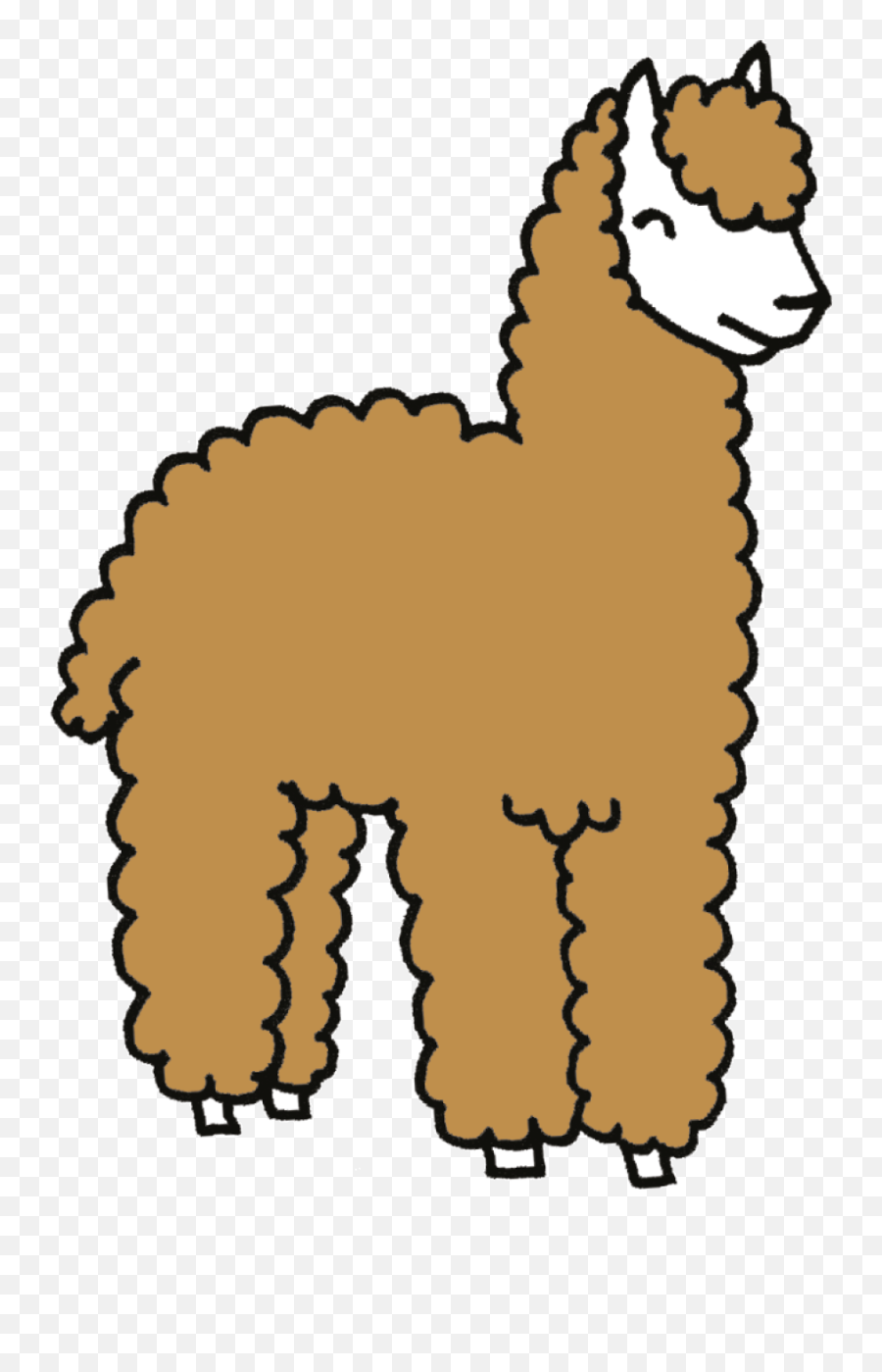 Alpaca Strijkapp Clipart - Full Size Clipart 3189381 Emoji,Knitting Emojis To Download
