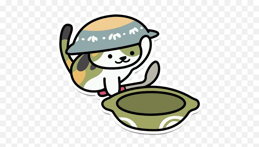 Telegram Sticker 14 From Collection Neko Atsume Emoji,Panda Roo Emojis