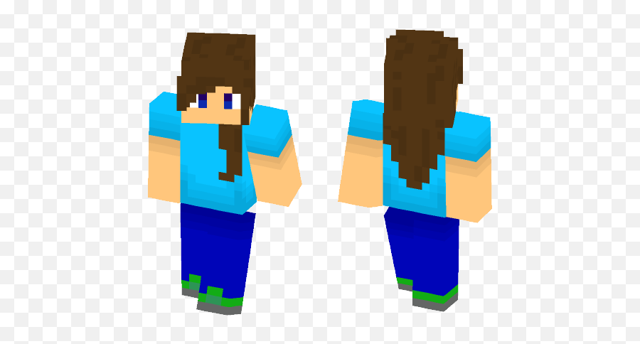 Download Blue Shirt Girl Minecraft Skin For Free Emoji,Smirking Emoji Shirt