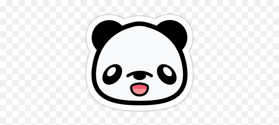 478 Panda Face Icon - Clip Art Library Cartoon Panda Head Png Emoji,Panda Face Emoji