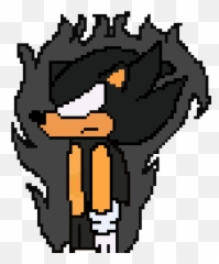 Dark Sonic - Sonic Pixel Art Emoji,Sonic Emojis