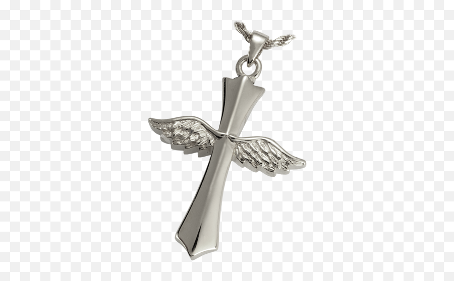 Winged Cross Cremation Pendant Emoji,Love Emoticon Earrings And Sterling Silver
