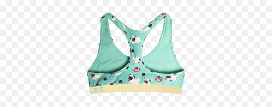 Womenu0027s Bralette Pug Life Emoji,Bikini Emoji