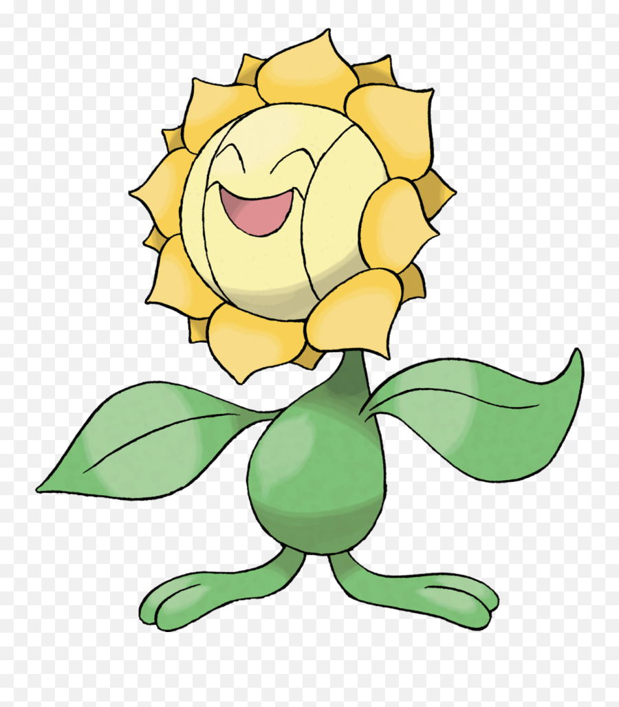 Sunflora Pokémon - Bulbapedia The Communitydriven Evolution Sunkern Pokemon Emoji,Pixelmon Ruby Of Emotion