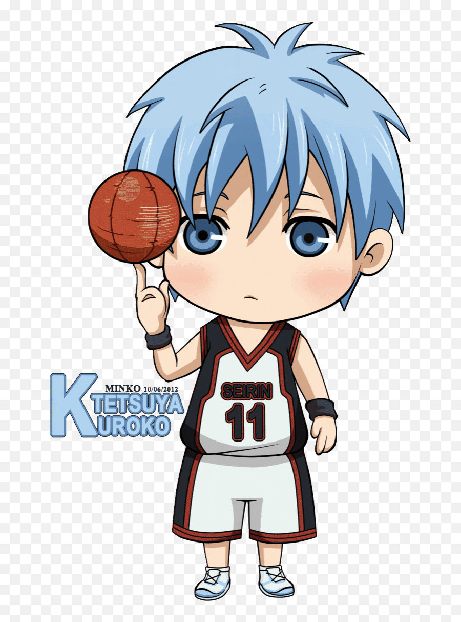 Top Kuroko No Basuke 3 Stickers For - Drawing Kuroko Tetsuya Chibi Emoji,Iphone Basketball Emoji