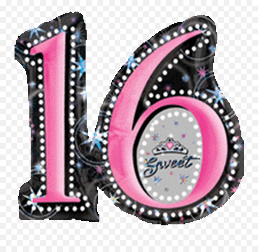 28a Sweet 16 Holographic - Havinu0027 A Party Wholesale Inc Sweet Sixteen Balloons Emoji,Raspberry Emoji Gif