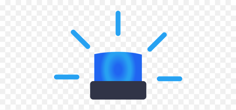 Blue Light Alarm Siren Rescue Fire - Blaulicht Clipart Emoji,Rescue Emoji