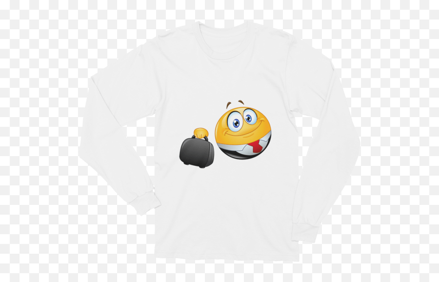 Unisex Business Emoji Long Sleeve T - Indiana Shirt,Business Emoji