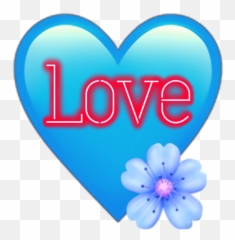 Heart Blueheart Sticker - Girly Emoji,Light Blue Heart Emoji