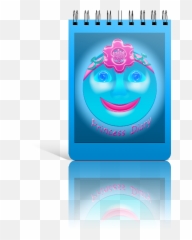 Princess Diary On Notebook And Paperback Onlookin - Happy Emoji,Emoticon Diary