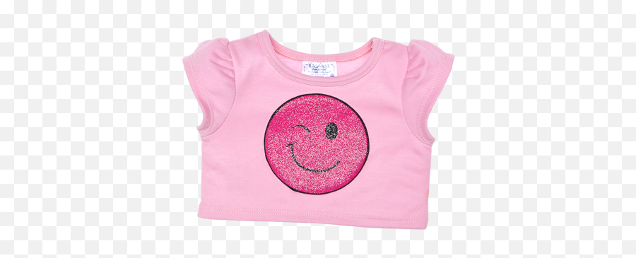 Pink Smiley Face Tee - Smiley Face With Tongue Sticking Emoji,Bear Emoticon