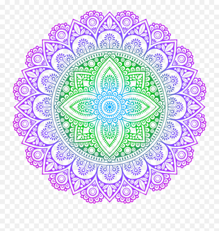 Boho Bohemian Mandala Sticker By Laurenleigh Emoji,Emoji Mandala