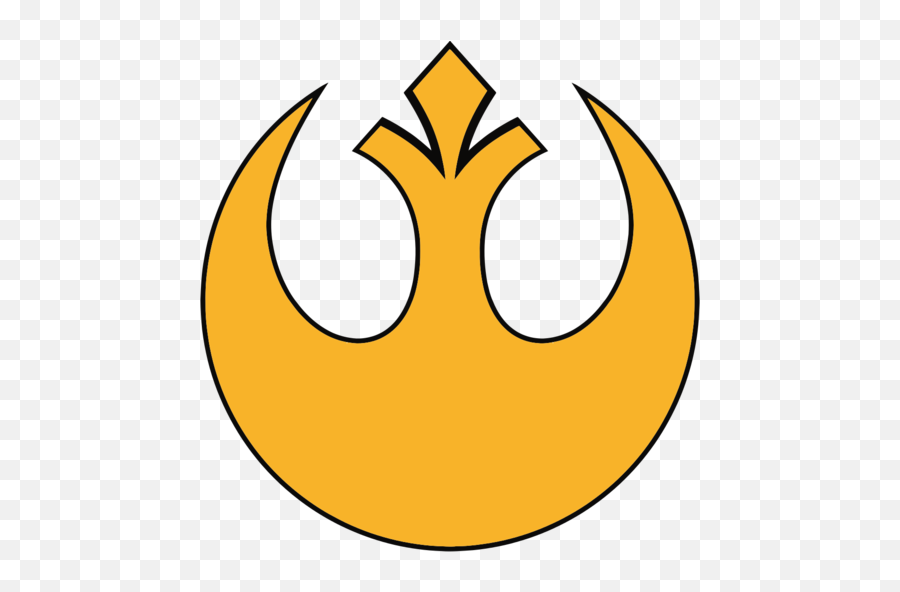 Pin - Rebel Alliance Logo Yellow Emoji,Star Wars X Wing Emoticon