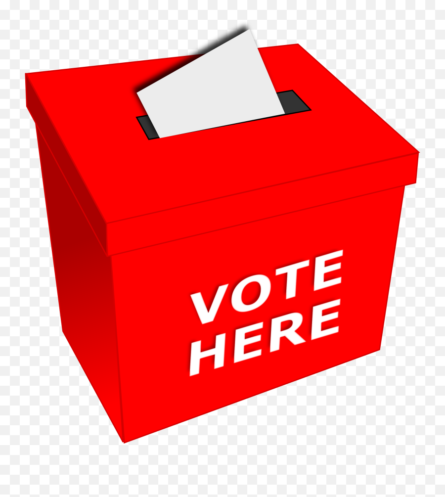 Red Ballot Box Clipart - Vote Here Box Png Emoji,Battlefront 2 Never Got An Emoticon In A Crate