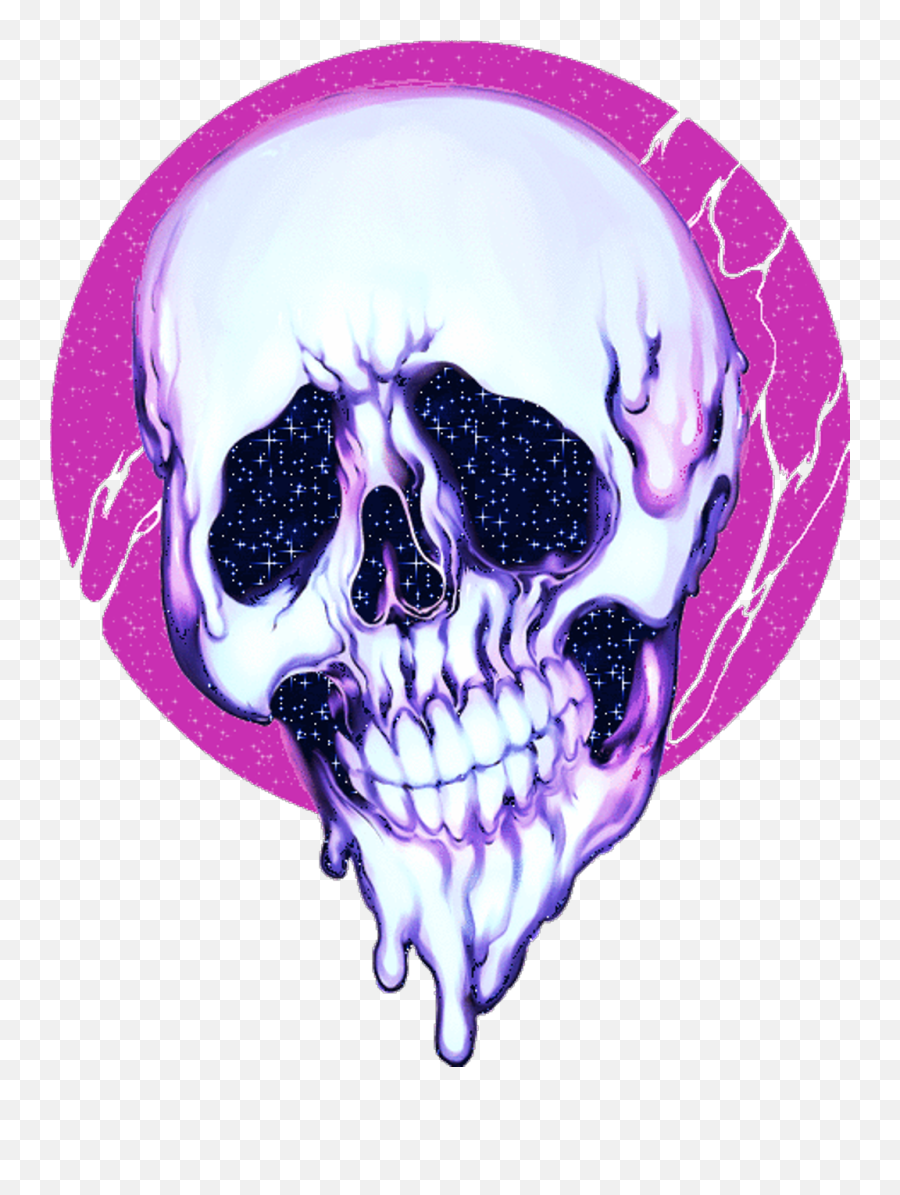 Trippy Aesthetic Baddie Psychedelic Aesthetic Wallpaper - Aesthetic Skull Png Emoji,Emojis De Presentimiento