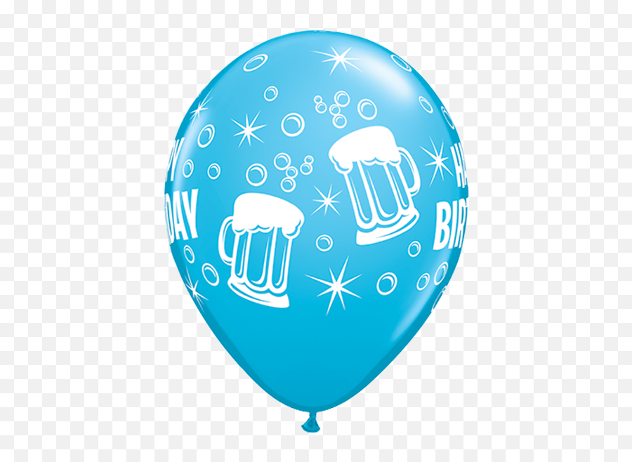10 X 11 Happy Birthday Beer Mugs Assorted Qualatex Latex - Birthday Balloons Emoji,Beer Emojis Props
