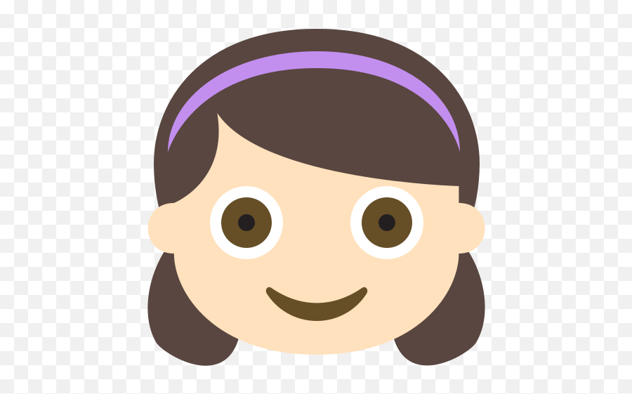 Menina Pele Clara Emoji Imagem Grande De Alta - Cara De Niña Emoji,Emoticon Lingua Dinheiro