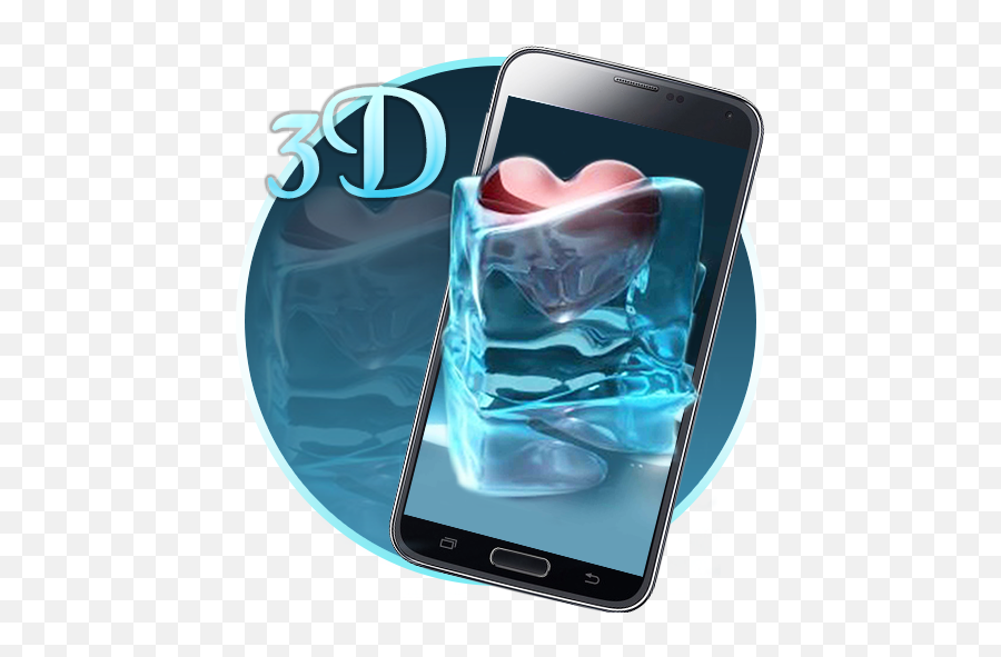 Amazoncom Abstract 3d Live Wallpaper Appstore For Android - Heart In Melting Ice Emoji,3d Animated Emojis For Android