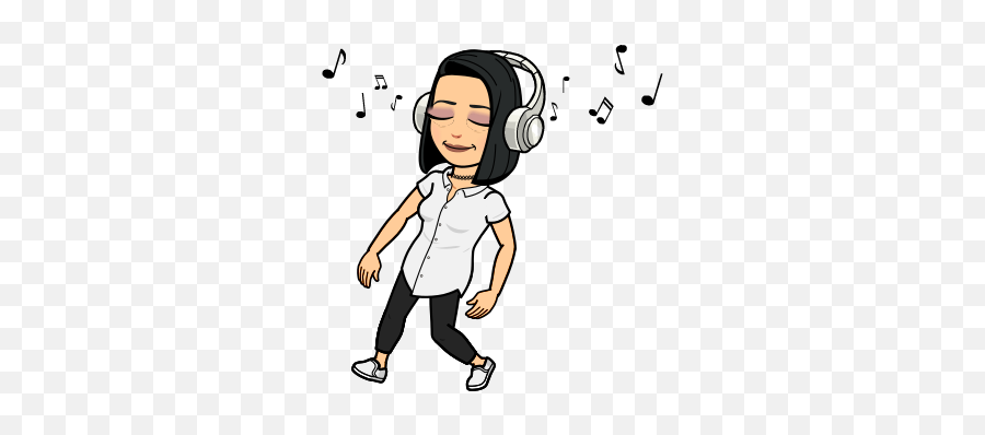 Bitmoji Avatares Para Tus Perfiles En La Red - Clase De Listening To Music Bitmoji Snapchat Emoji,Claro Que Si Emoticon Fatima