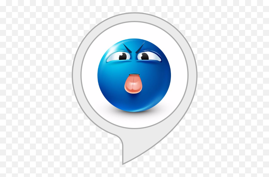 Alexa Skills - Blue Smiley Angry Emoji,Emoticon For Jerk