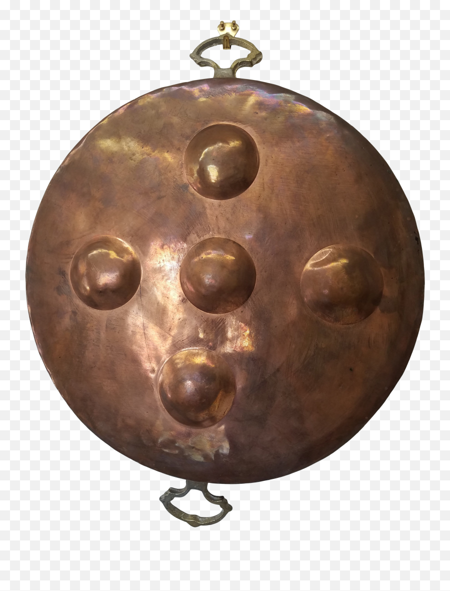 1950s French Country Copper Pan With Brass Handles - Idiophone Emoji,Can Custom Emoticons Be Used In Escargot