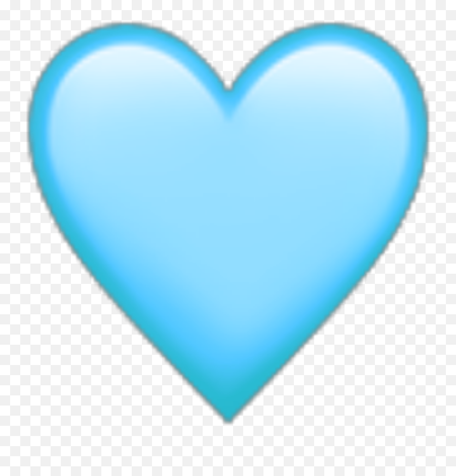 Lightblueheart Blueemoji Emoji Sticker By Crazyzuzik - Light Blue Heart Emoji Transparent,Light Emoji