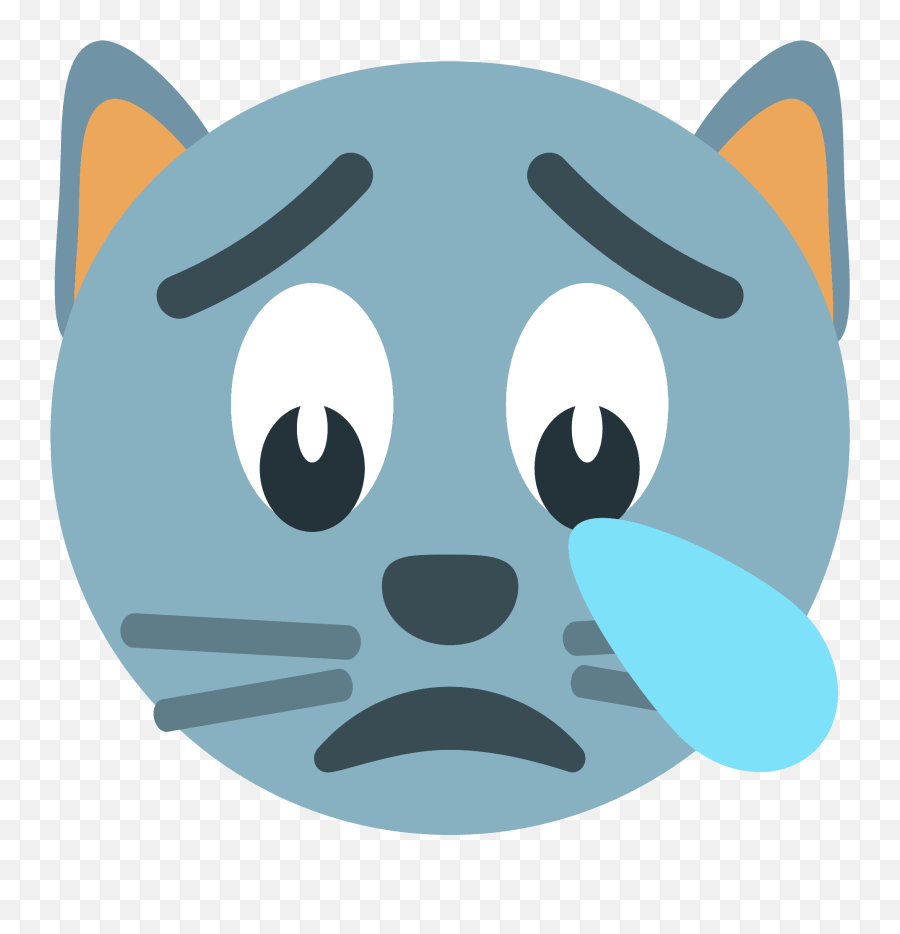 Crying Cat Emoji Clipart Free Download Transparent Png - Huilende Kat,Crying Emoji Png